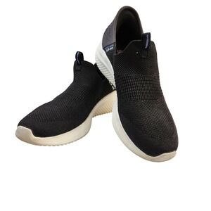 Skechers Slip Ins Women Size 8 Black Mesh Bungee Lace Casual Sneakers Hands Free